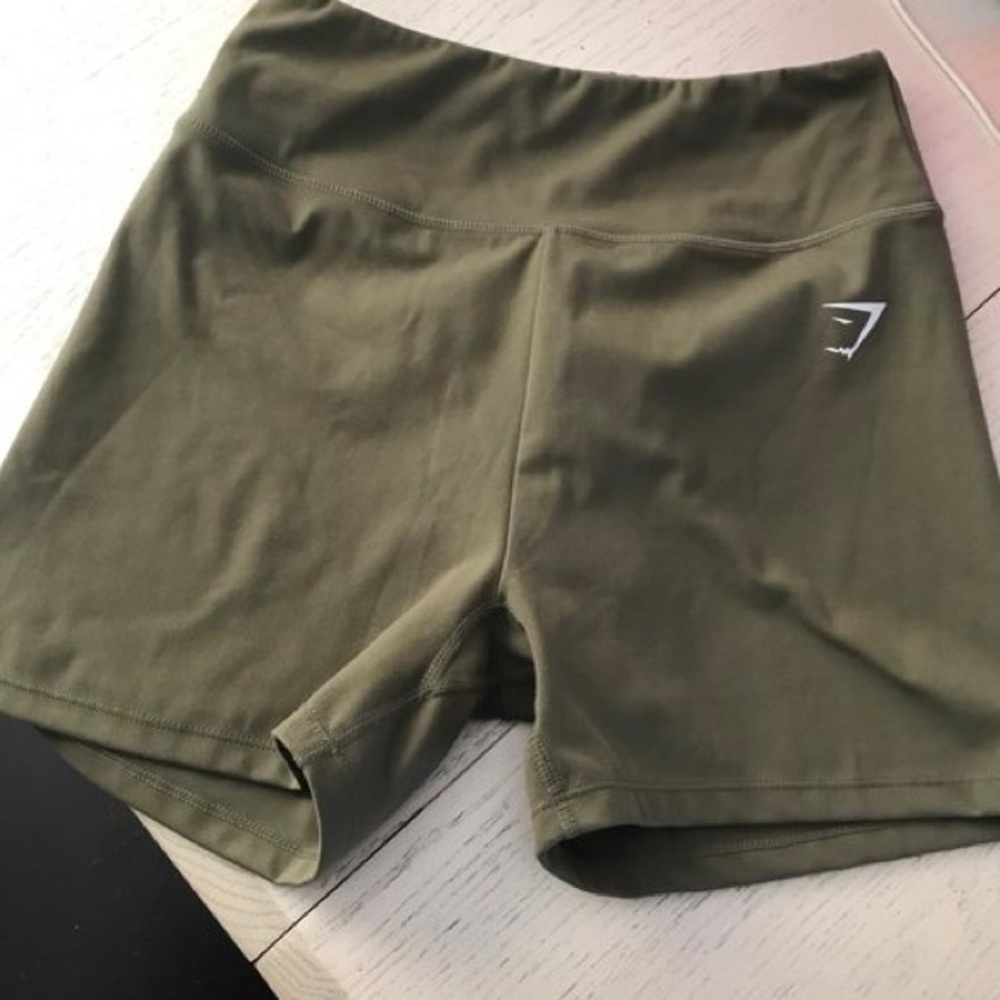 gymshark khaki dreamy shorts